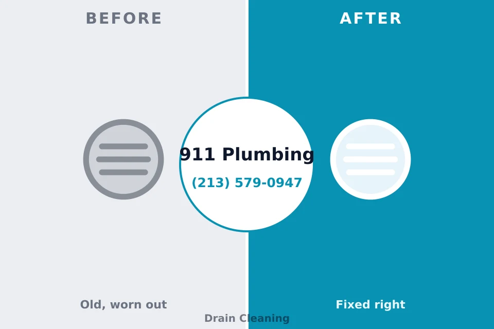Before and after: plumbing repair Cleveland, OK